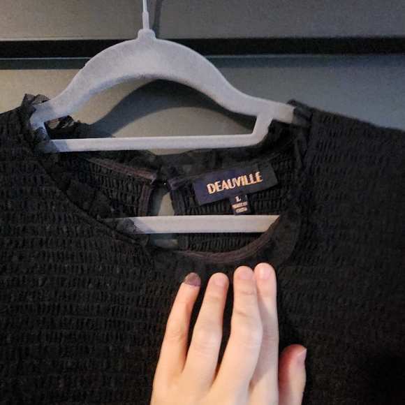 Elegant Gray Ruffled Dress - Picture 3 of 3